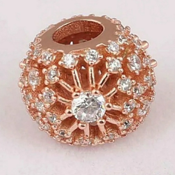 Rose gold inner Radiance charm bead. - Picture 2 of 4